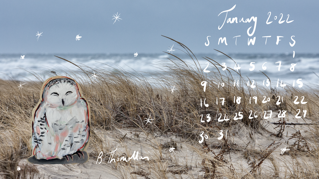 January 2022 desktop calendar